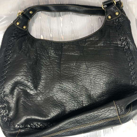 Calonge Black leather Hobo Bag - Picture 1 of 6